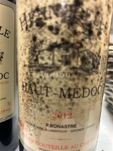 Bordeaux Haut-Médoc Haut-Médoc 2012