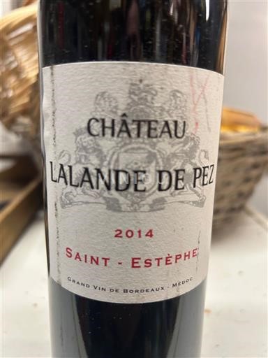 Бордо Сен-Естеф Château Lalande de Pez 2014