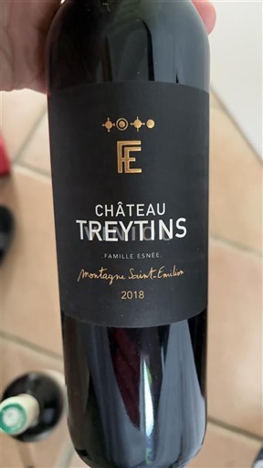 Вина Rouge sec Château Treytins 2018 Франція Бордо Монтань-Сент-Емільйон AOC