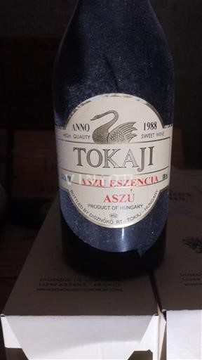 Вина Blanc liquoreux Aszú Eszencia Tokaji 1988 Угорщина Токай Не вказано