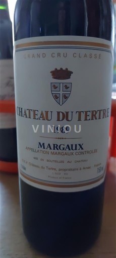 Bordeaux Margaux Grand Cru Château Tertre 1989
