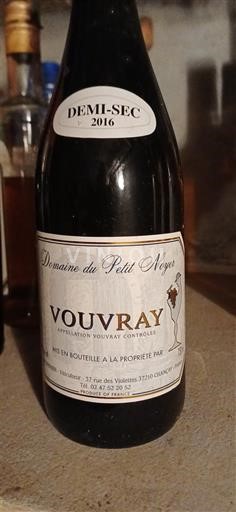 Vale do Loire Vouvray Domaine Petit Noyer 2016