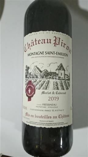 Bordeaux Montagne-saint-émilion Château Piron 2019