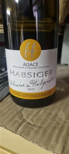 Ельзас Habsiger Klevener de Heiligenstein 2019