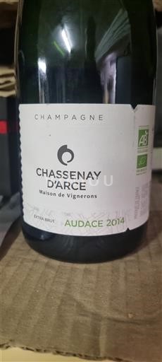 Spumanti Blanc extra-brut Audace Chassenay d'Arce 2014 Francia Champagne AOC