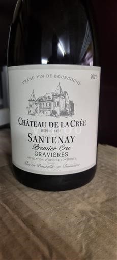 Вина Blanc sec Gravières Château La Crée 2020 Франція Бургундія Сантене AOC Premier Cru