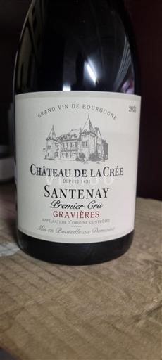 Вина Rouge sec Gravières Château La Crée 2021 Франція Бургундія Сантене AOC Premier Cru