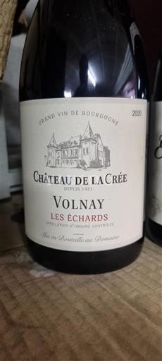 Burgundi Volnay Château La Crée Les Echards 2020