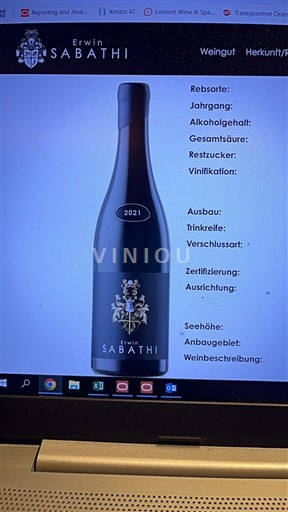 Vine Rouge sec Pinot Noir Erwin Sabathi 2021 Østrig Steiermark Südsteiermark DAC DAC