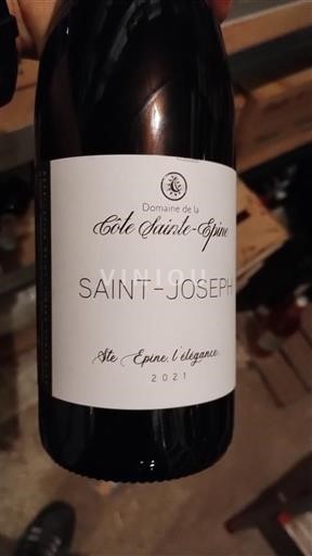 Рона Сент-Жозеф Domaine La Côte Sainte-Épine Ste. Epine l'élégance 2021