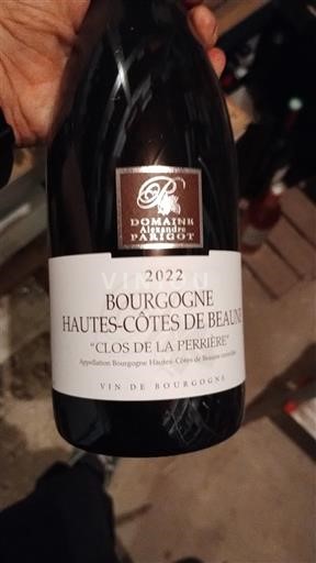 Вина Rouge sec Clos de la Perrière Domaine Armelle et Bernard Rion 2022 Франція Бургундія Не вказано AOC