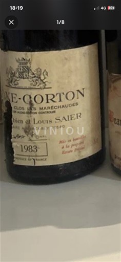 Bourgondië Aloxe-Corton Grand Cru Sabien et Louis Saier Clos des Maréchaudes 1983