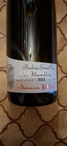Weine Blanc sec Muenchberg Domaine Bohn 2022 Frankreich Elsass Riesling AOC Grand Cru