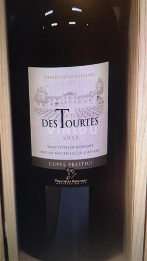 Bordeaux Blaye-côtes-de-bordeaux Des Tourtes Prestige 2018