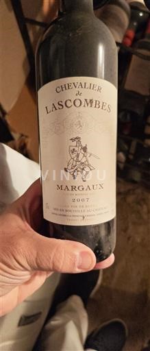 Bordéus Margaux Château Lascombes Chevalier de Lascombes 2007
