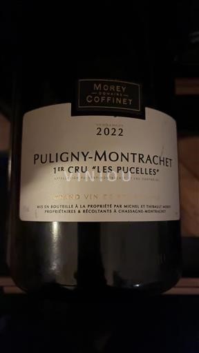Vinhos Blanc sec Les Pucelles Morey Coffinet 2022 França Borgonha Puligny-Montrachet AOC Premier Cru