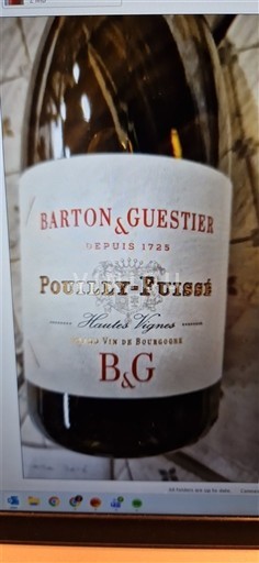 Бургундія Пуйї-Фюїсе Barton & Guestier Hauts Vignes 2019