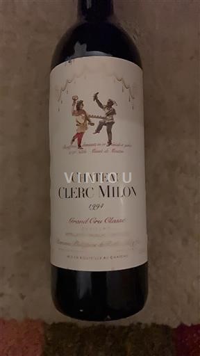 Bordeaux Pauillac Chateau Clerc Milon 1994