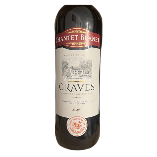 Bordeaux Graves Chantet Blanet 2020