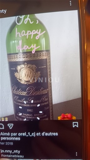 Rượu vang Rouge sec Château Stieux 1982 Pháp Bordeaux Saint-Émilion Grand Cru AOC Grand Cru