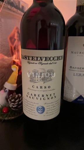 Вина Rouge sec Cabernet Sauvignon Castelvecchio 2022 Італія Фріулі-Венеція-Джулія Карсо DOC