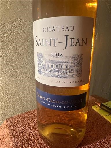 Бордо Сент-Круа-дю-Мон Château Saint-Jean 2018
