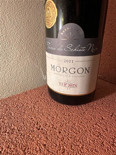 Weine Rouge sec Terres de Schiste Noir Thorin 2011 Frankreich Beaujolais Morgon AOC