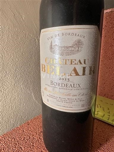 Бордо Château Bel Air 2013