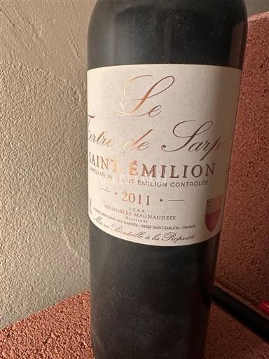 Bordeaux Saint-Émilion Vignobles Magnaudeix Le Terte de Sarpe 2011