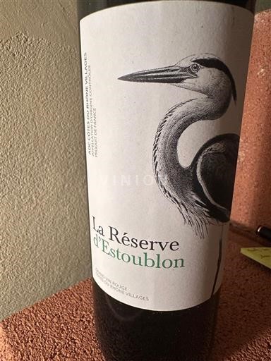 Valle del Rodano Côtes-du-rhône-villages Domaine Estoublon La Réserve d'Estoublon 2018