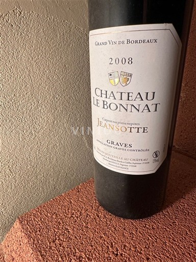 Вина Rouge sec Jeansotte Château Le Bonnat 2008 Франція Бордо Ґрав. AOC