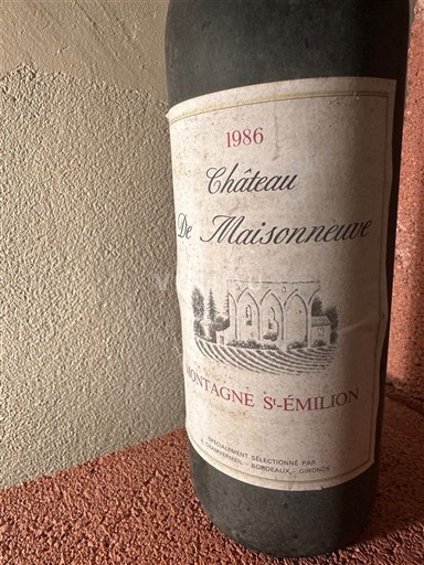 Бордо Монтань-Сент-Емільйон Château Maisonneuve 1986