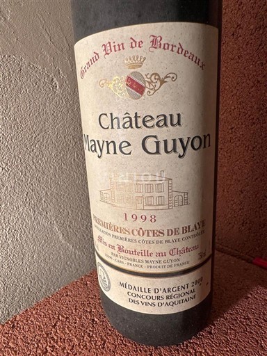 Burdeos No especificado Château Mayne Guyon 1998