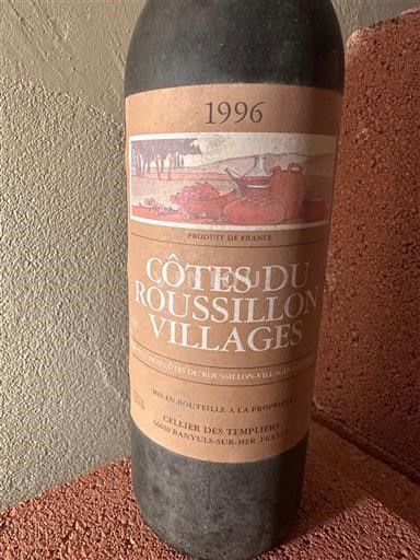 Вина Rouge sec Cellier des Templiers 1996 Франція Руссільон Кот де Руссійон Вілаж AOC