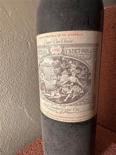 Бордо Сент-Емільйон Гран Крю Château Cadet-Piola 1998
