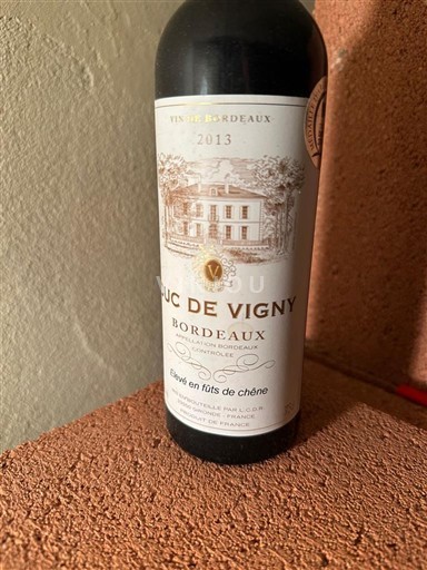 Вина Rouge sec Duc de Vigny 2013 Франція Бордо AOC