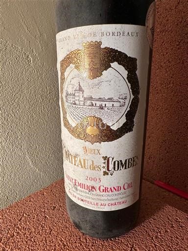 Бордо Сент-Емільйон Гран Крю Grand Cru Château Vieux Château des Combes 2003