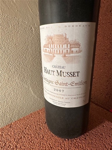 Bordeaux Montagne-Saint-Émilion Château Haut Musset 2007
