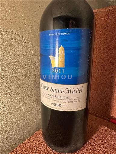 Vine Rouge sec Cuvée Saint Michel 2011 Frankrig Roussillon Collioure AOC
