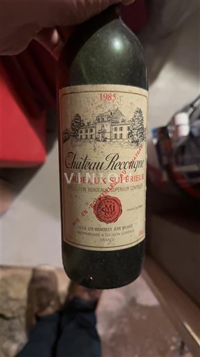 Bordeaux Bordeaux Supérieur Château Recougne 1985