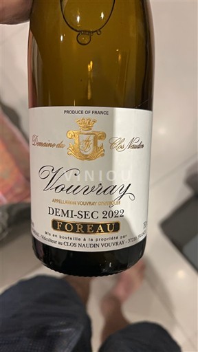 Valea Loarei Vouvray Domaine Clos Naudin Foreau 2022