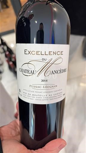 Bordeaux Pessac-Léognan Château Mancèdre Excellence 2014