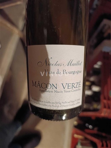 Burgundi Mâcon dhe Mâcon-Village Nicolas Maillet 2019