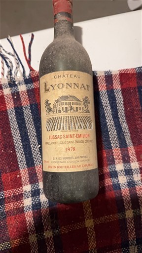 Bordeaux Lussac-Saint-Émilion Château Lyonnat 1978