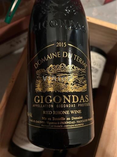 Вина Rouge sec Domaine Terme 2015 Франція Рона Gigondas AOC