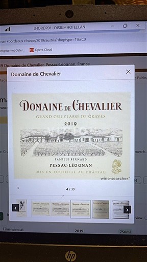 Bordeaux Pessac-Léognan Domaine Chevalier Magnum 2000