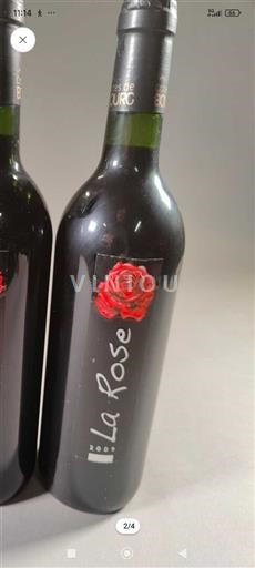 Вина Rouge sec La Rose 2009 Франція Бордо Кот-де-Бур. AOC