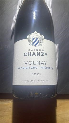 Burgundi Volnay Premier Cru Maison Chanzy Premier Cru - Frémiets 2021