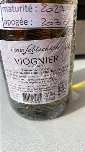 Alpi și Țara Rodanezilor Dealurile Ardèche Cave de Lablachère Viognier 2021