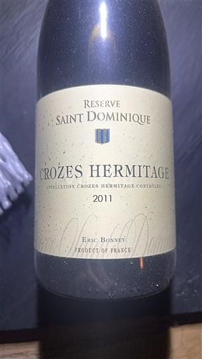 Valea Ronului Crozes-Hermitage Éric Bonnet Réserve Saint Dominique 2011